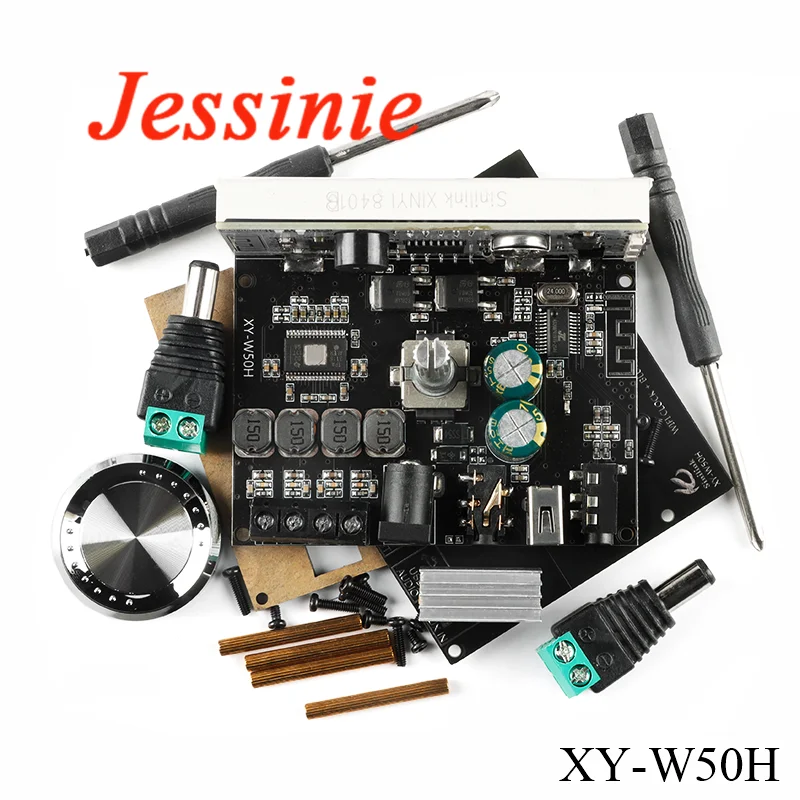 Плата цифрового усилителя мощности совместимая с Bluetooth 5 0 50 Вт 2 шт. стерео