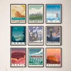 Винтажная художественная живопись Hoth Risa Endor, постеры для путешествий, фильмов в стиле ретро, пейзаж, настенные постеры, картина, украшение для дома