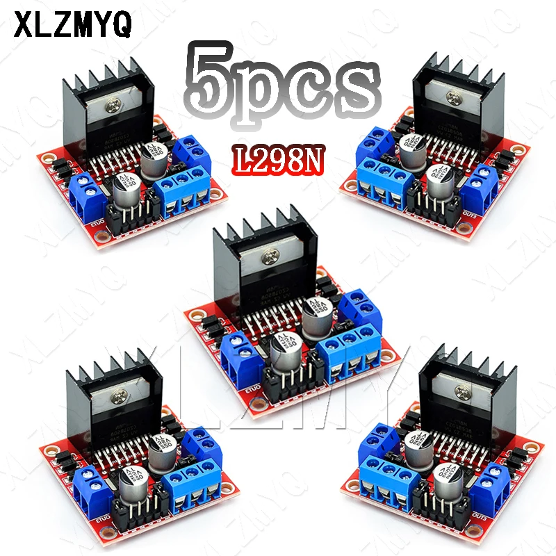 

5PCS L298N Motor Drive New Dual H Bridge L298 DC Stepper Motor Drive Controller Board Module L298N for Arduino Smart Car Robot