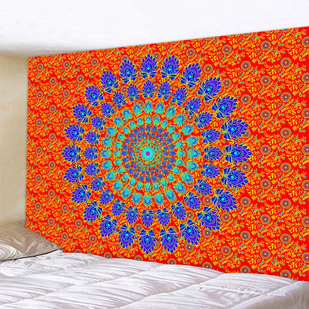 Индийский большой размер Мандала украшение дома гобелен хиппи богемная