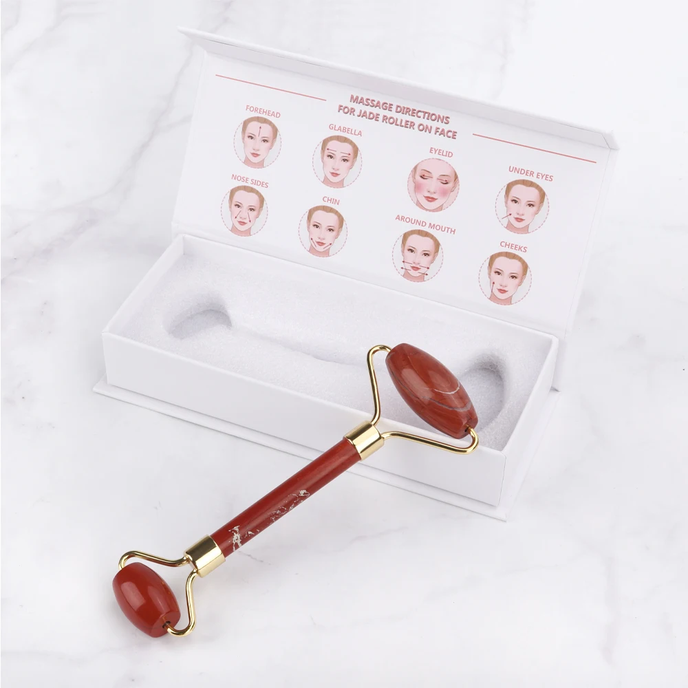 

1pcs Face Massage Roller Face Anti Wrinkle Removal Massage Roller Double Head Slimming Face Massager Lifting Tool with White Box