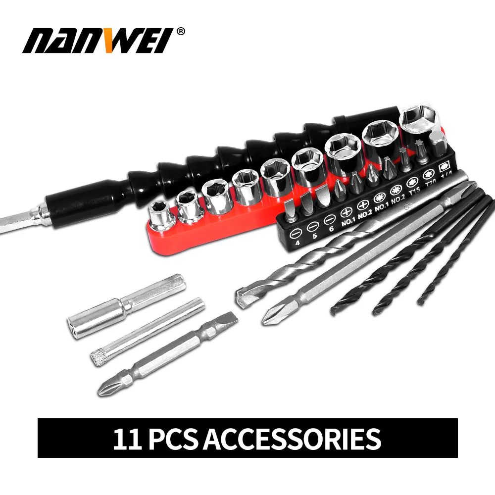 

Electric Cordless Screwdriver Impact Drill 3/8" Driver Li-Ion Batteries Rechargeable DIY Hand Power Tools