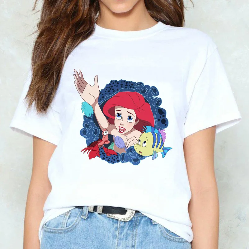 Маленькая футбола с русалкой Женская Новая повседневная мода принтом животных