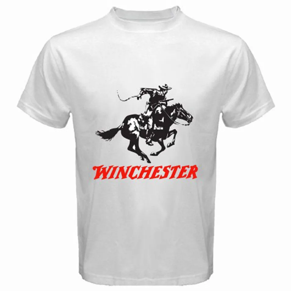 Новая белая мужская футболка с винтовкой винчестера Размер S до 3Xl Harajuku забавная