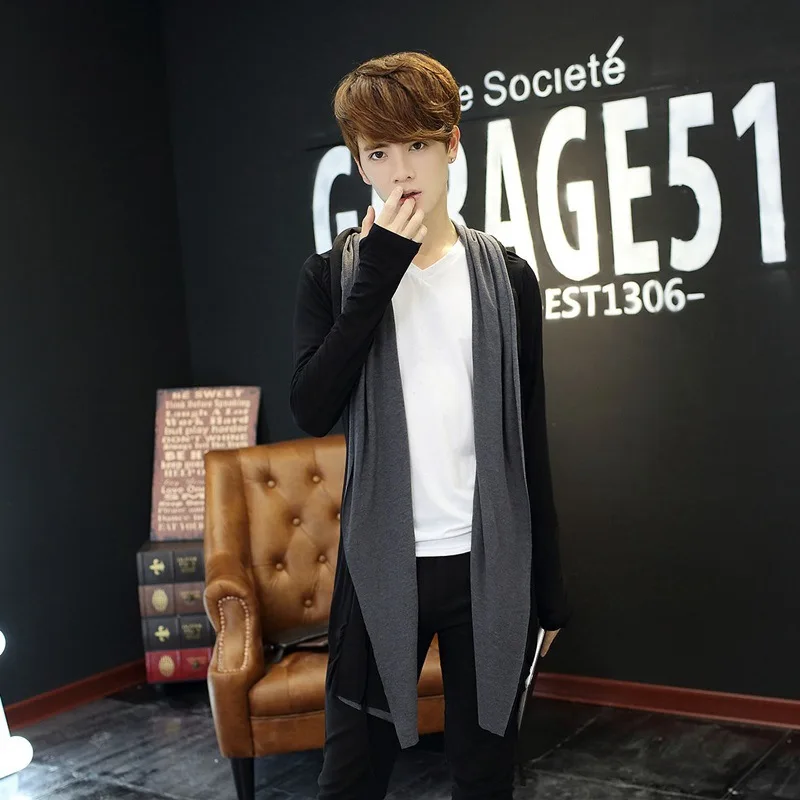 Новинка весна осень 2020 Мужская ветровка в длинной юбке мужской Тренч|Плащи и