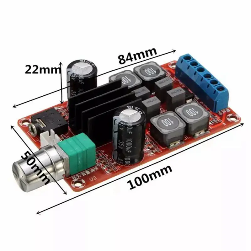 Tpa3116D2 2X50W цифровой Мощность Плата усилителя 5V-24V двухканальный стерео усилитель |