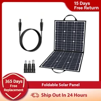 18v 60w100w portable solar panel 5v usb foldable solar cells battery charger folding outdoor power supply camping travel