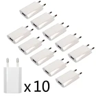 USB-кабель 10 шт.лот, настенное зарядное устройство, адаптер питания, USB C кабель, европейская вилка для iPhone 11 Pro XS MAX XR X 8 7 6 5 4 SE