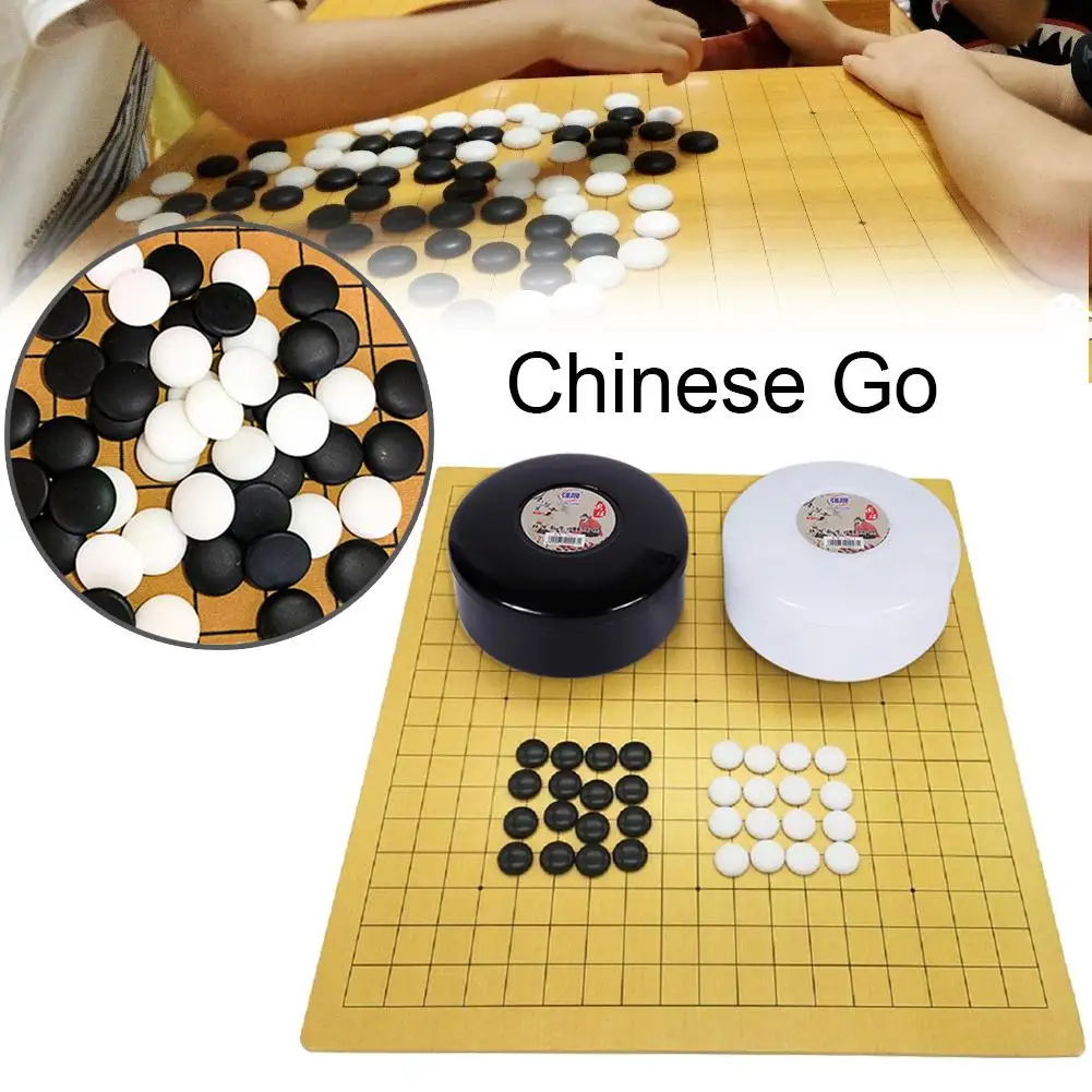 Китайская старая настольная игра Weiqi Checkers Go игровой набор пластиковая подарок