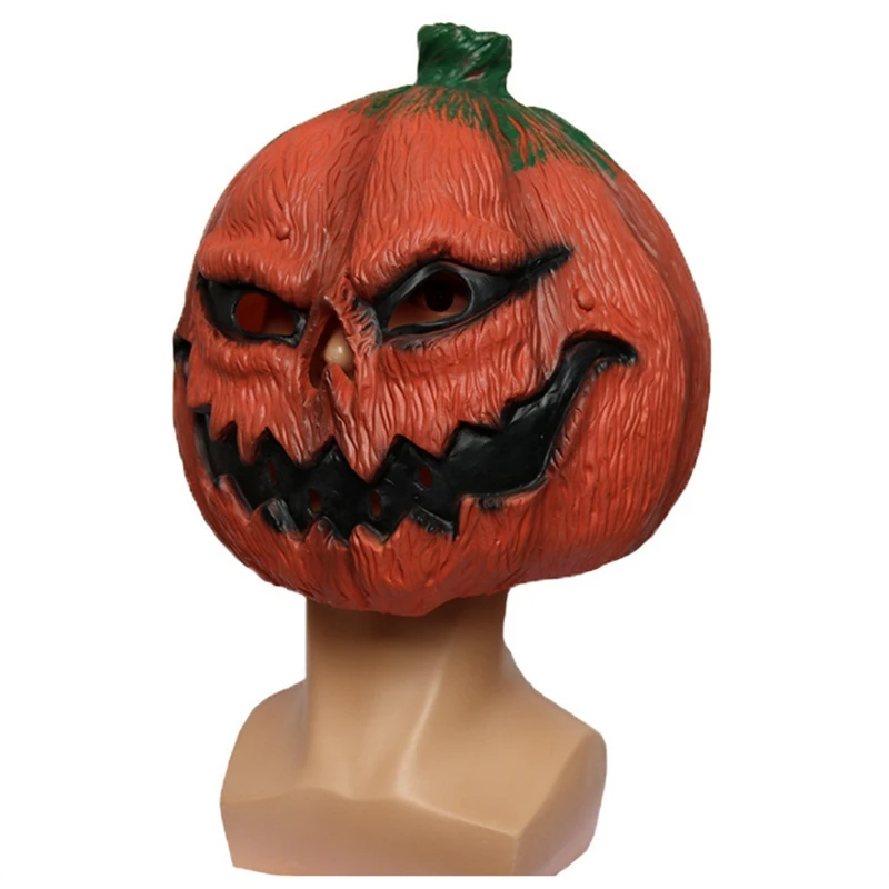 Маска-тыква страшная латексная маска на всю голову необычное платье Новинка