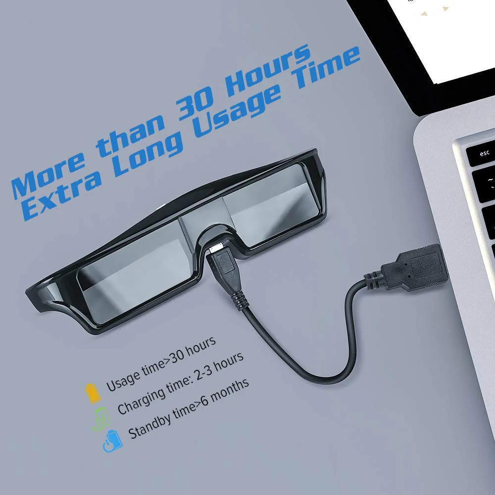 3d-очки с активным затвором перезаряжаемые Bluetooth совместимы проектором Epson Sony