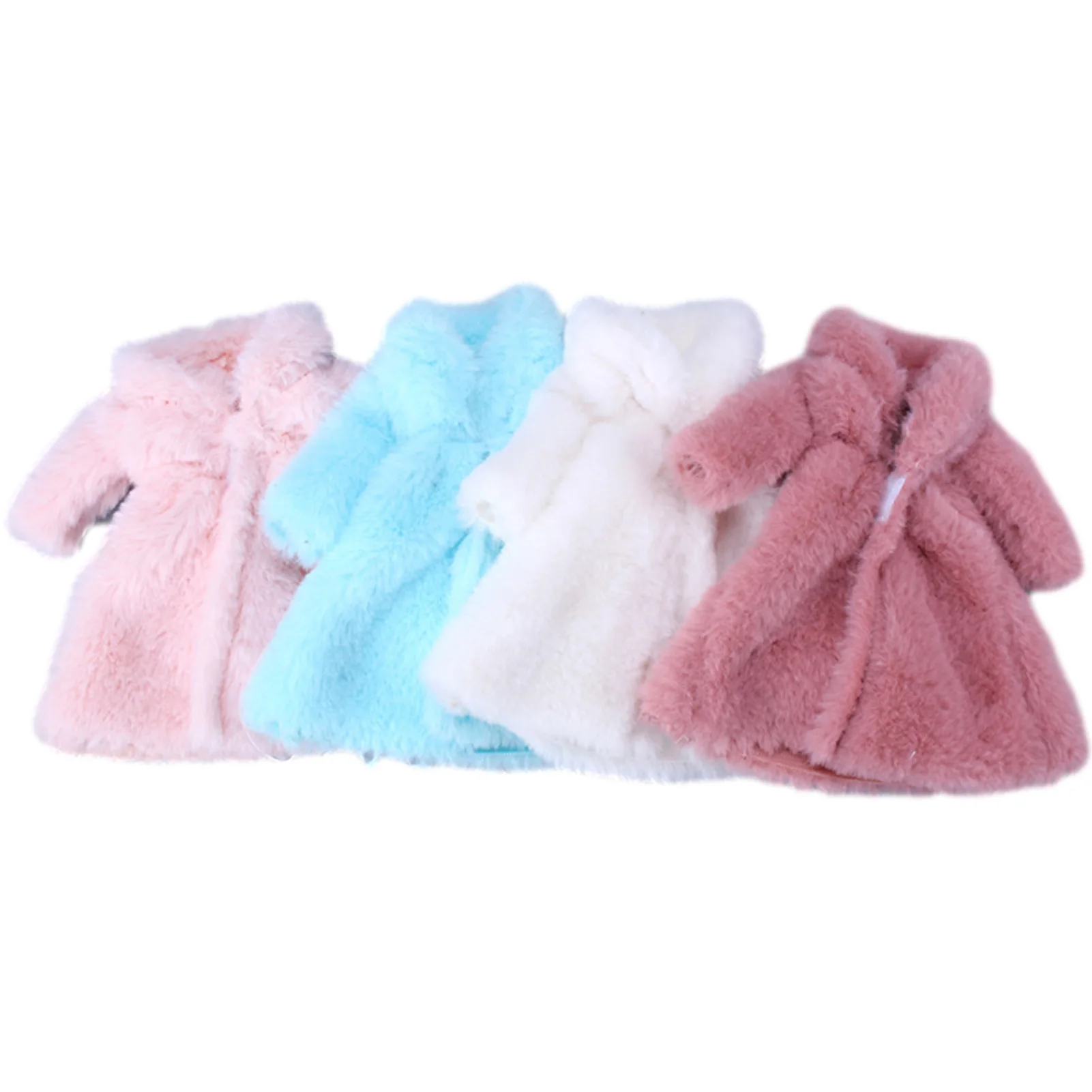 

Girl Doll Winter Outfits Clothes Fur Coat Sweater Without Doll