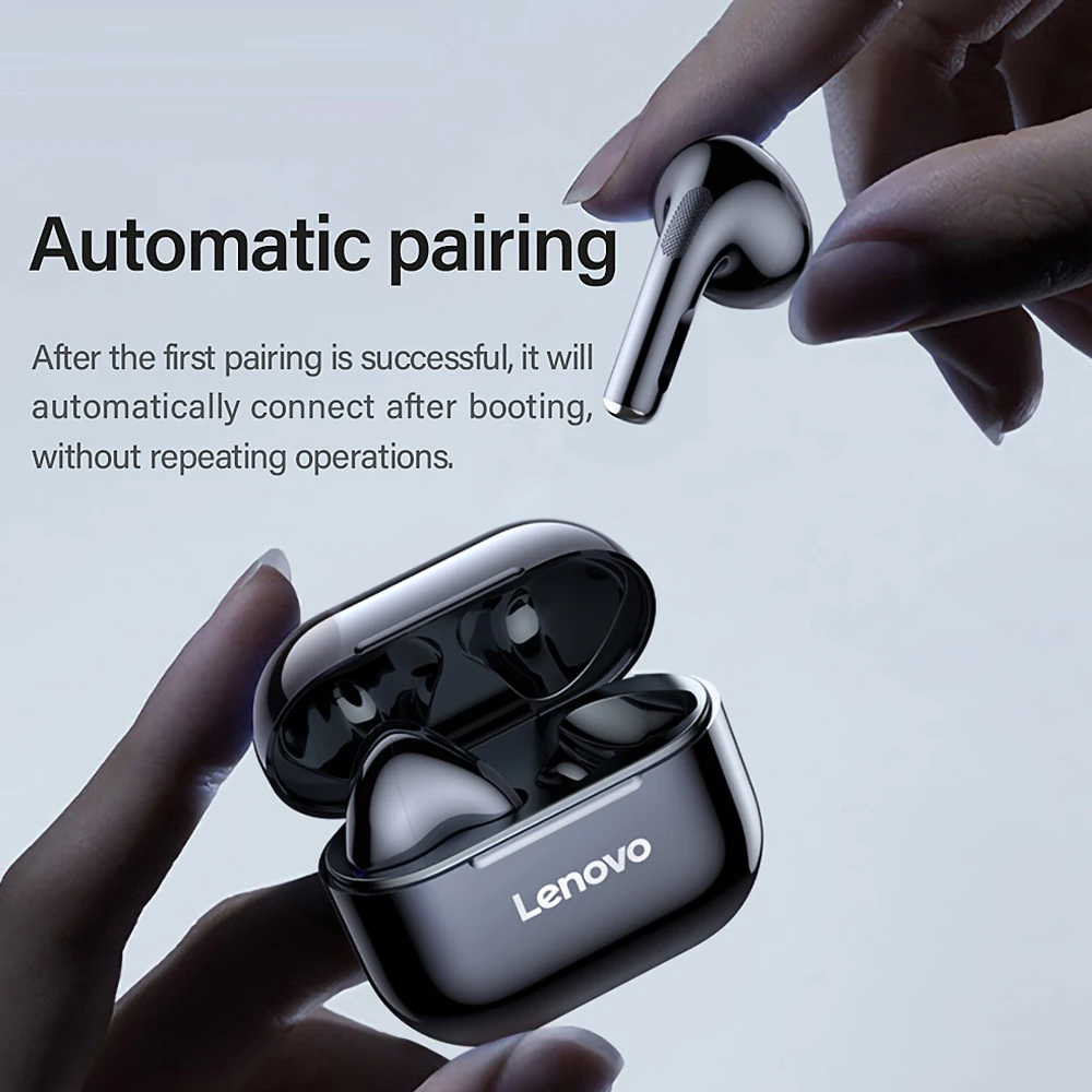 Original Lenovo LP40 TWS Wireless Earphone Bluetooth 5.0 Headset Stereo Bass Earbuds Noise Reduction Touch Control Headphones |