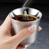 stainless steel espresso cups insulated tea coffee mugs mutifunctional coffee cupdishwasher for office home bar tea house
