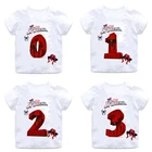 Детская летняя хлопковая футболка с надписью Spidermans