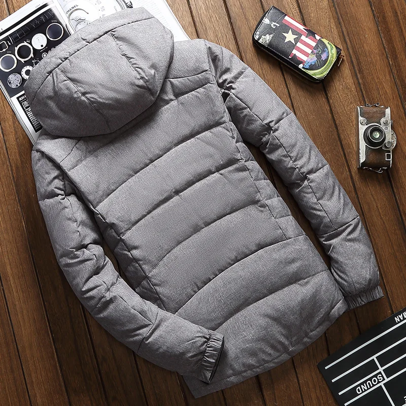 

Quality Good White Duck Down Jacket Men Warm Hooded Mens Winter Parkas Thick Men's Jackets Down Coat Casaco Masculino