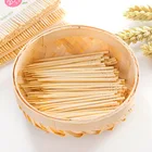 200 штпакет семья Ресторан Одноразовые Бамбуковые натуральные бамбуковые зубочистки продукты зубочистки инструменты