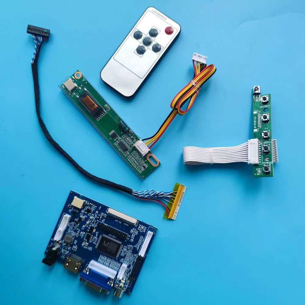 Комплект для LTN121W1-L01/LTN121W1-L03 20pin HDMI VGA Панель драйвера 2AV DIY LVDS LCD плата контроллера пульт дистанционного управления AV экран 1280x800