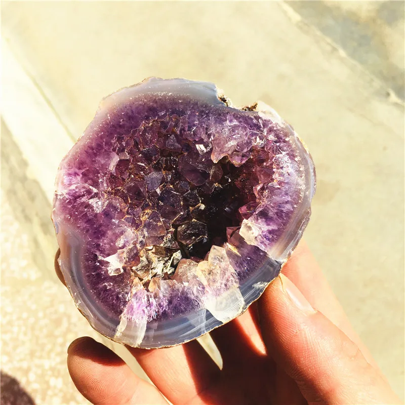 

Натуральный агат, кристалл, отверстие, кристалл, кварц, аметист, целение, используется для украшения дома