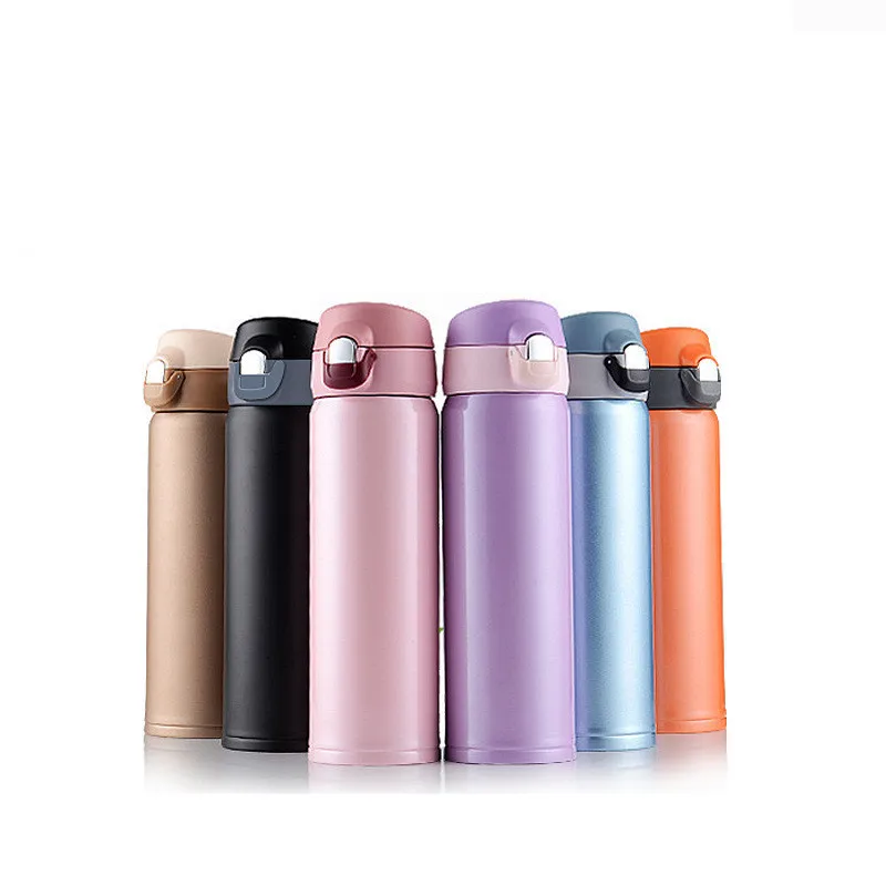 500 мл BPA бесплатно Изолированная Спортивная напольная автоматическая чашка для