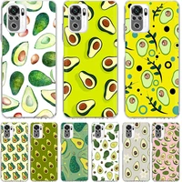 art funny tumblr avocado phone case funda for xiaomi redmi note 10 pro 9s 10s 9 8 pro 8t 8a 9a 9c 7 7a 6 6a soft cover coque