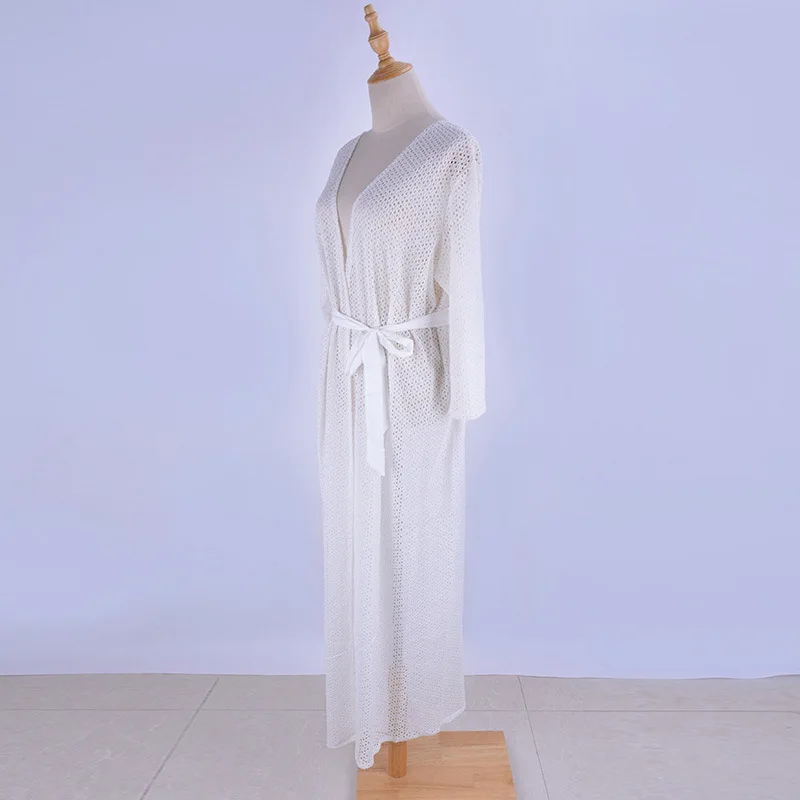 Пляжный купальный костюм накидка Плайя парео туники для пляжа кимоно одежда