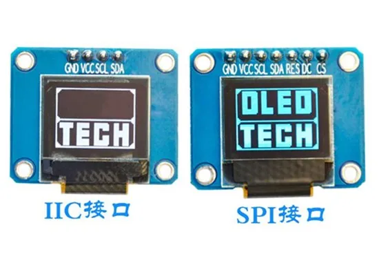 IPS 0 66 дюймовый белый/синий PM OLED экран SSD1306 Драйвер IC 4P IIC/7P SPI интерфейс 64*48|accessories