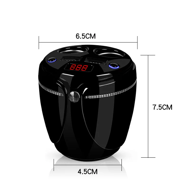 Многофункциональное 2 USB Автомобильное зарядное устройство держатель чашки