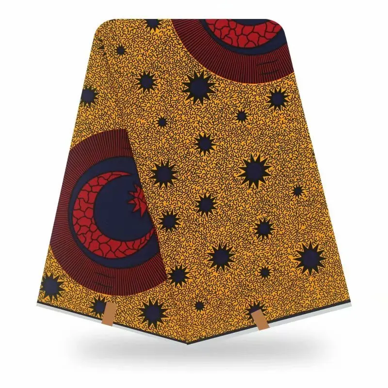 

African genuine Ankara wax cloth 100% cotton 1 yard cloth can be use to make bags, hair belts and other accessories