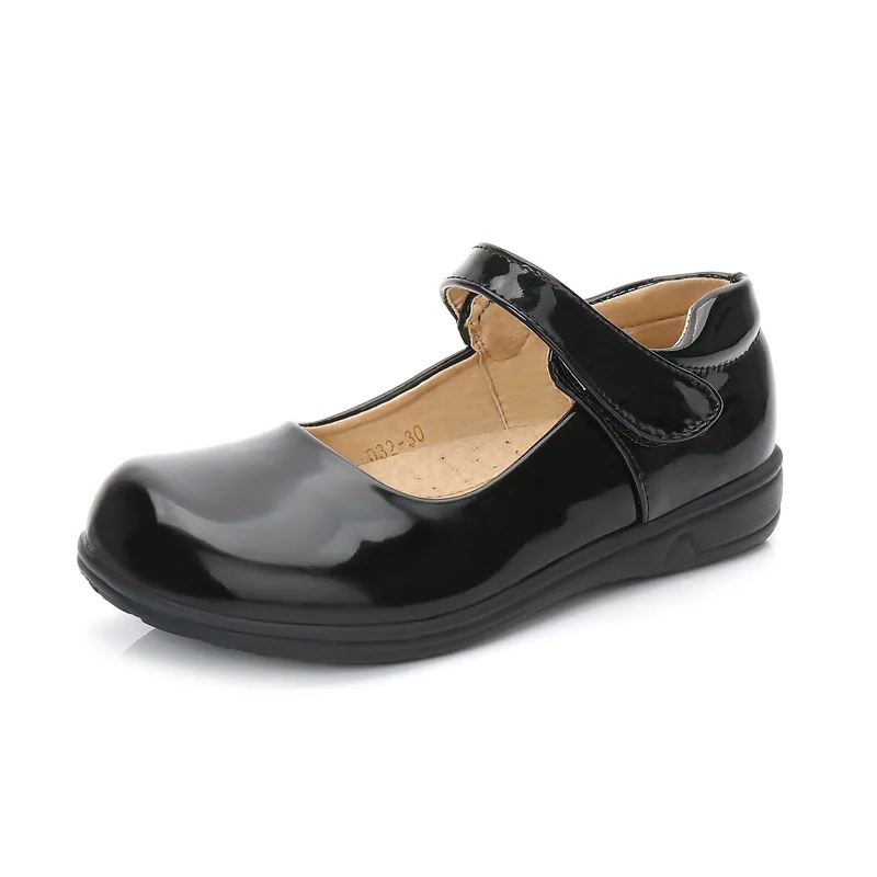 Туфли детские из лакированной кожи 23 см 24 см|black patent girls shoes|girls black leather shoeswedding shoes for