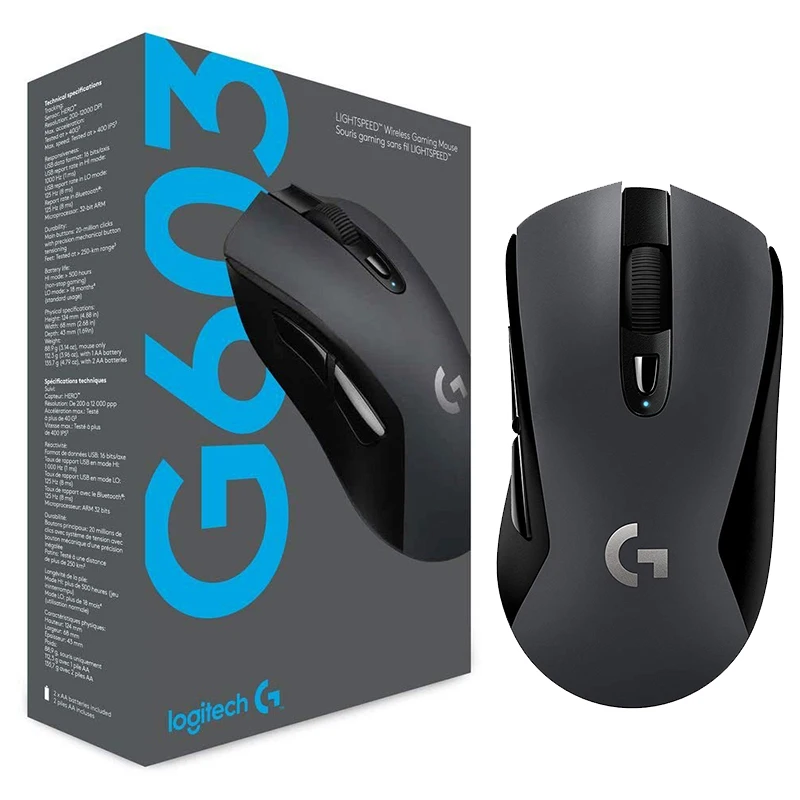 Беспроводная игровая мышь Logitech G603 lightspeed оптическая 12000 точек/дюйм | Компьютеры и