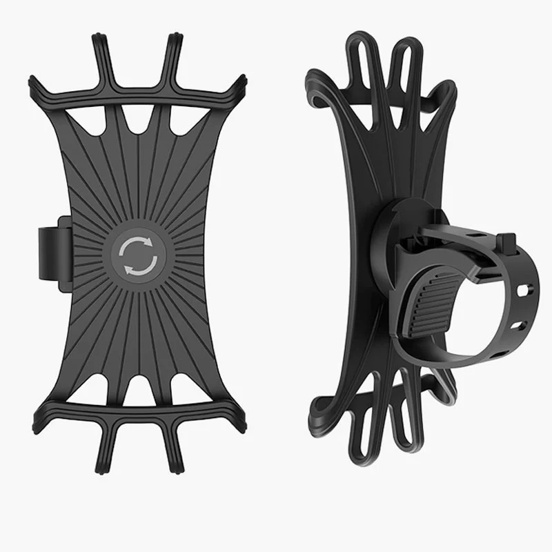 

Bicycle Mobile Phone Holder Silicone Rotating Stable Handlebar Mount JC