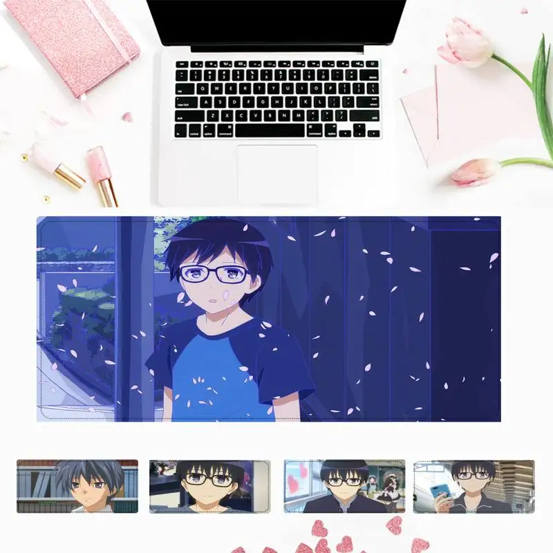 

How to Raise a Boring Girlfriend Tomoya Aki Mouse Pad Laptop PC Computer Desk Mat For Big Gaming Mouse Mat For Overwatch/CS GO