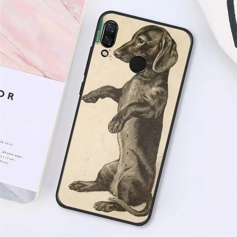 MaiYaCa Cute Animal Dachshund Dog Puppy Phone Case for Xiaomi Redmi8 4X 6A S2 Go Redmi 5 5Plus Note5 7 Note8Pro