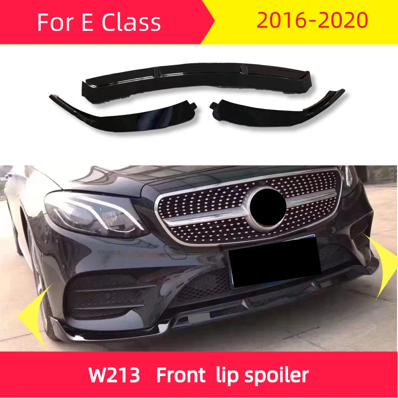 Передняя Лопата для mercedes W213 2016 2020 E Class E200 E300 E320 E350 ABS передний спойлер B Style|Передние