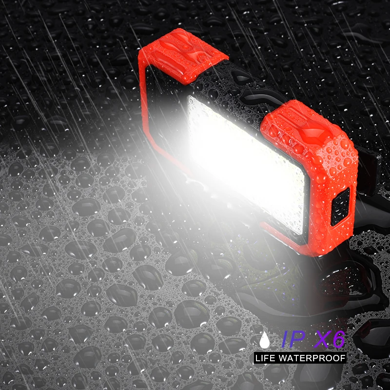 

Portable led light Work Lamp COB 3*AAA Battery 3 Modes With powerful clip and magnetic Waterproof Emergency Camping light