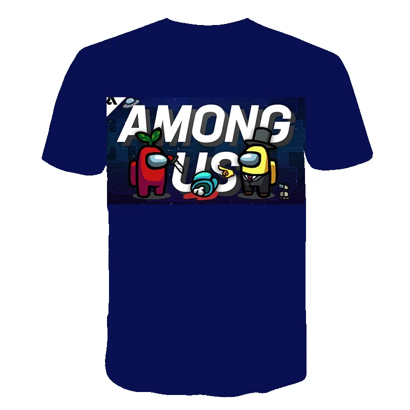 

Game 3D Printed T shirt Game Among Us T-shirt Short Sleeve Kids Boys Girls Casual Tops Tees Toddler Children's Clothing 4T-14T