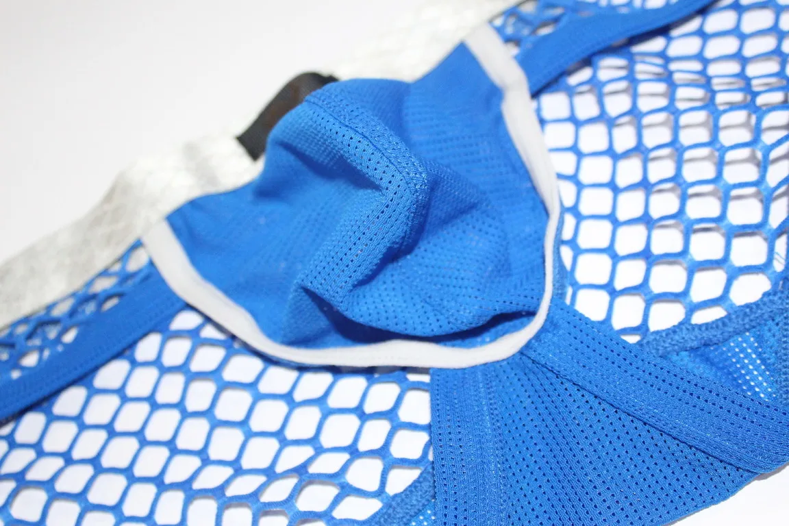 

Men Sexy Underwear Mesh Briefs U Convex Fishnet Gay Briefs Bikini Boxer Low-waisted gay underwear