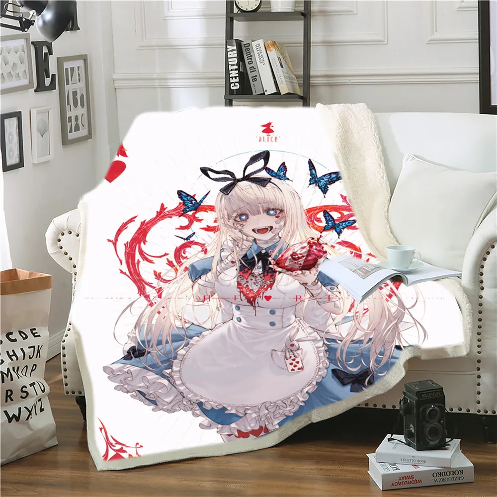 

Японское одеяло из мягкой овечьей шерсти с рисунком