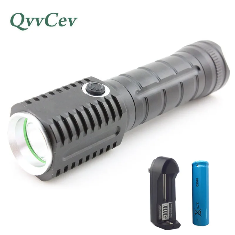

Q5 Led Flashlight Flash Light Best Rechargeable Bright Powerful Flashlight Torch Lamps Linternas 18650 Battery AC Charger