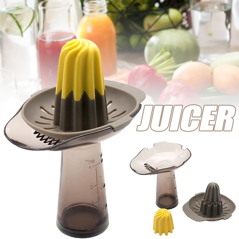 

Manual Lemon Juicer With Scale Air Holes Design Easy Operation Lightweight Easy To Clean Durable For Orange Lemon Liquidificador