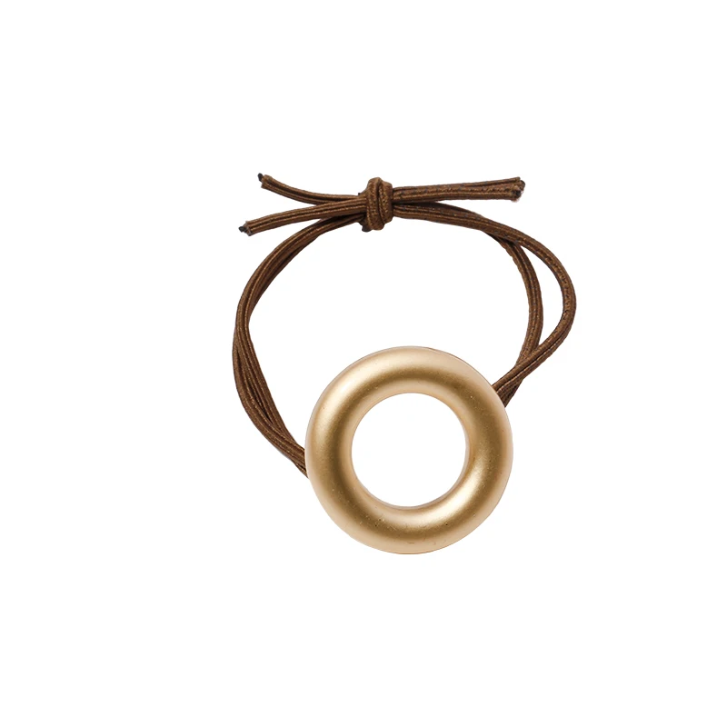 

Japan and Korea simple Geometric Pattern Style Girls Accessories Jewelry Exquisite High-end Tied Hair Rope2020New