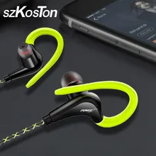3.5mm Ear Hook Earphones Sport Running Headphones For iPhone Samsung Xiaomi pocophone In-Ear wired Waterproof Headsets with Mic