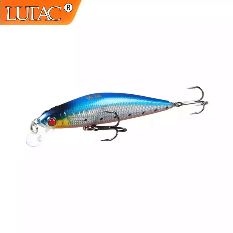 

LUTAC Minnow Fishing Lures Suspening Hard Plastic Artificial Baits Colorful Laser Coating