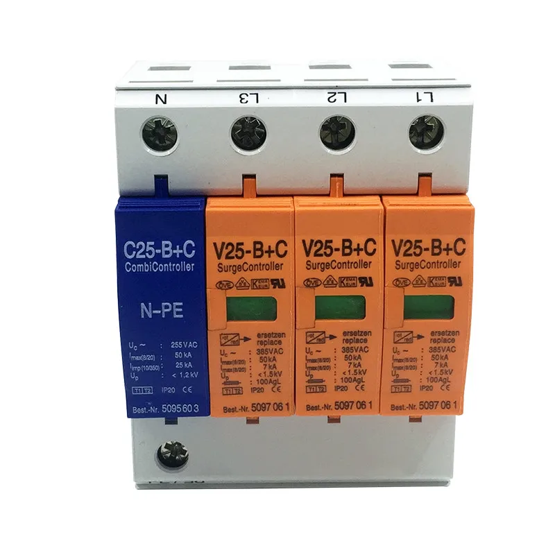 7-50KA V25-B+ C/3+ NPE стабилизатор напряжения~ 385 в AC Combi контроллер стабилизатор напряжения
