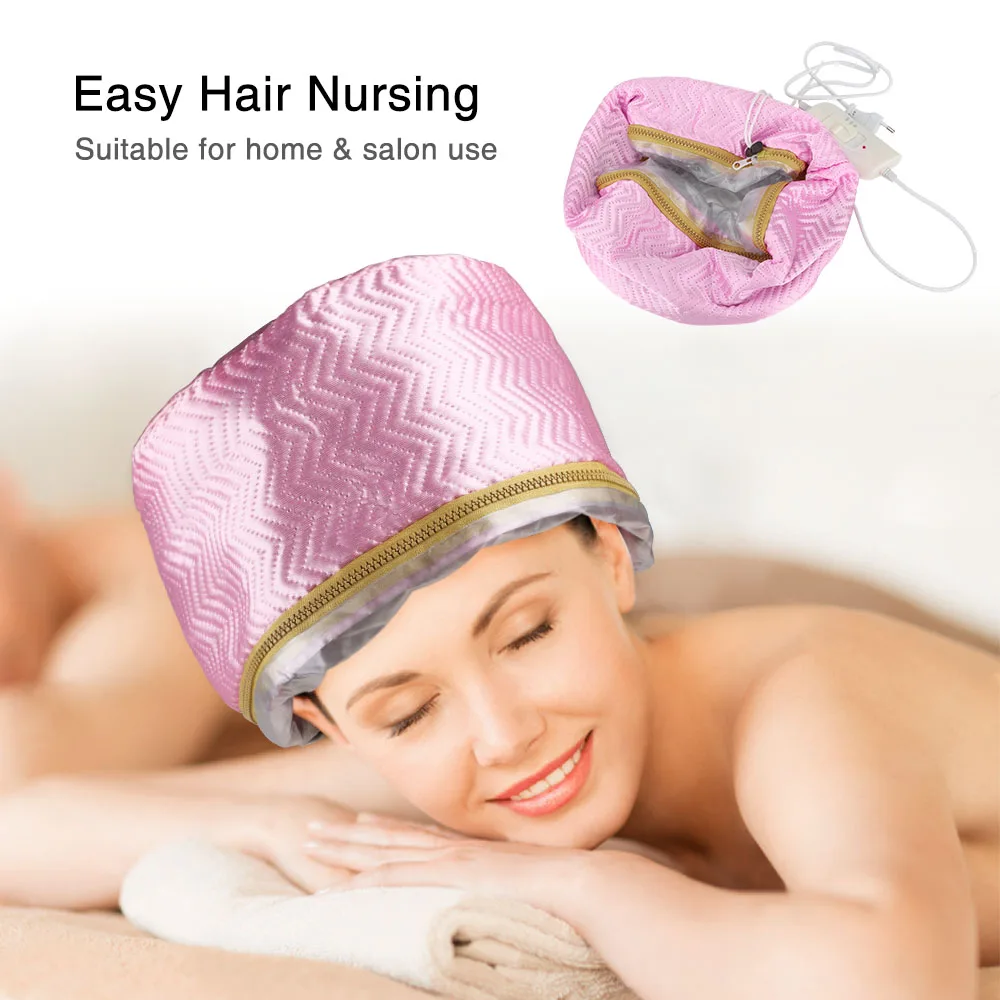 

Women Hair Steamer Cap Dryers Thermal Treatment Hat Beauty SPA Nourishing Hair Styling Electric Hair Care Heating Cap US/EU Plug