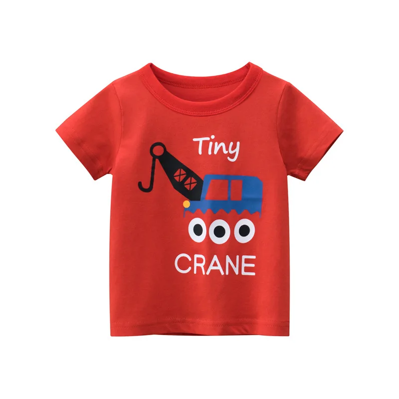 

Boys Girls T-shirts Cartoon Print T Shirt For Boys Summer Cotton Children Clothing Tops Tee Toddler Short Sleeve T Shirt