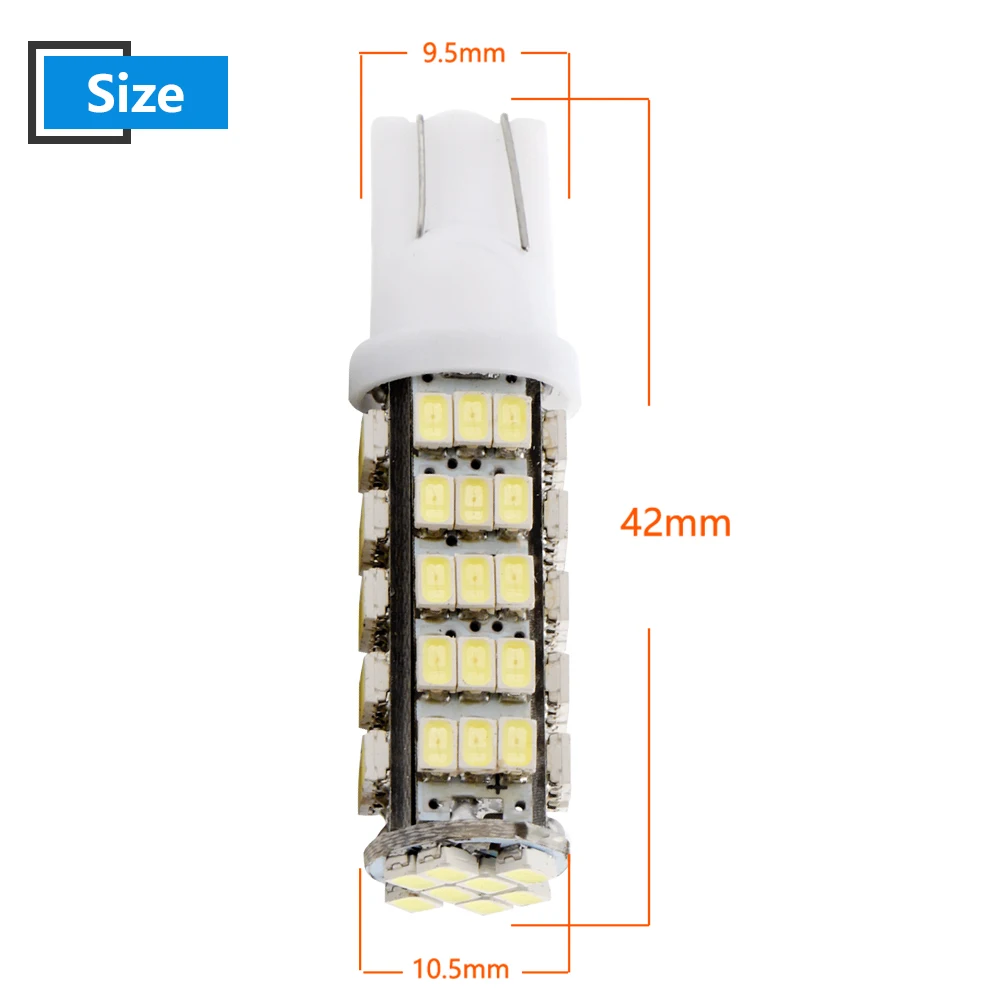 6X 20X T10 1206 68 SMD белые светодиодные лампы W5W 194 927 161 Тип гнезда светодиод s освещение