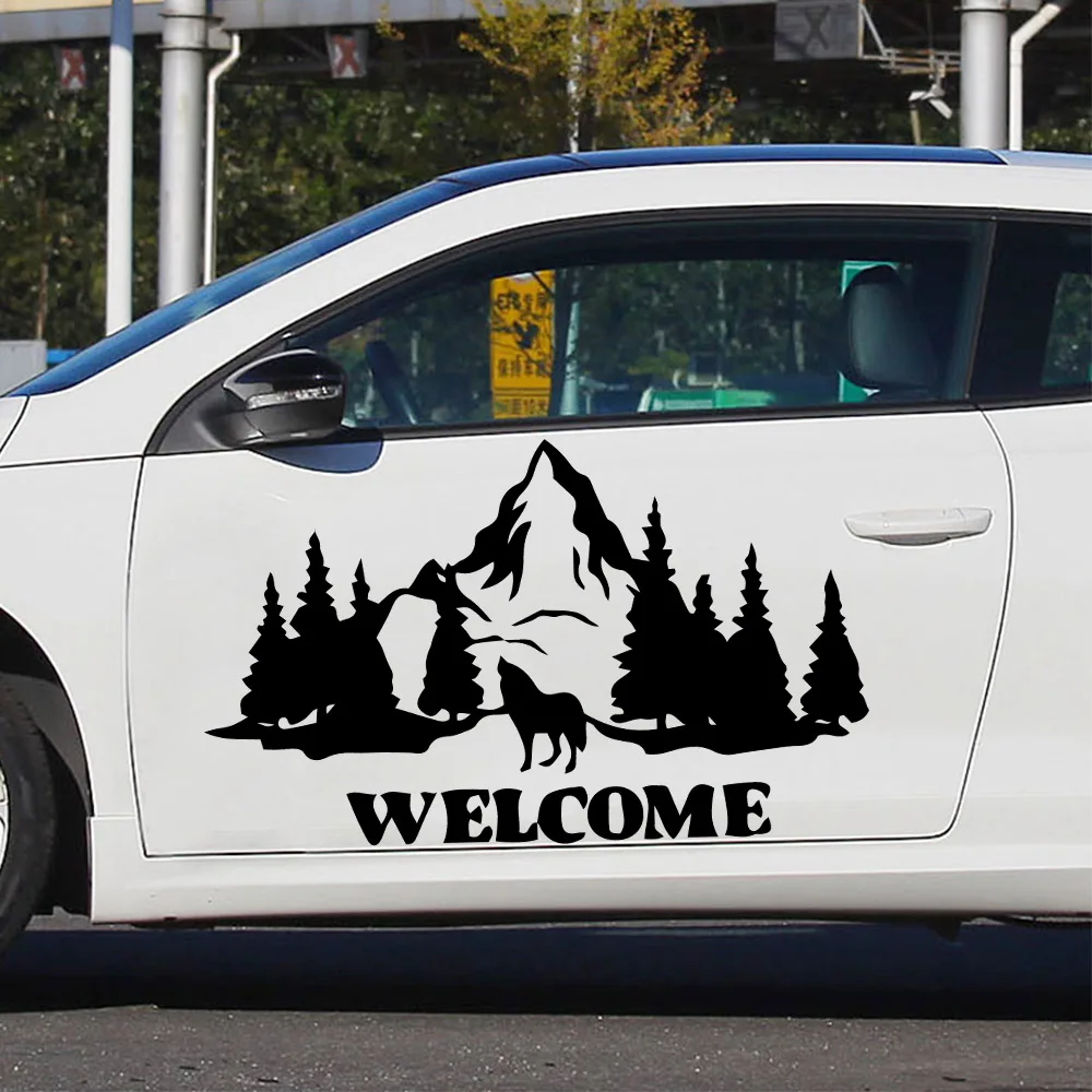 

Fun Mountain Car Sticker Cover Waterproof Scratch Sticker Accessories