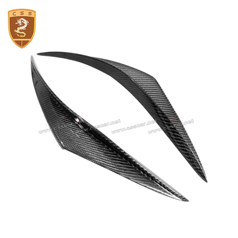 Автомобильные аксессуары 2 шт./компл. углеродное волокно подходит для переднего